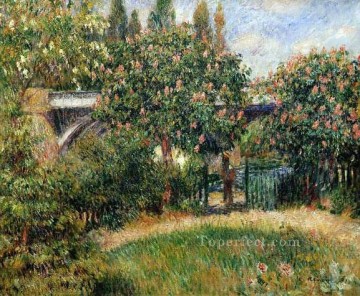 railway bridge at chatou Pierre Auguste Renoir Oil Paintings